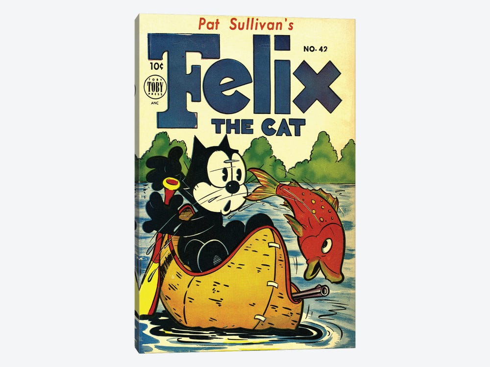 Felix Goes Fishing by Radio Days 1-piece Art Print