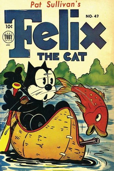 Comic Books: Felix Goes Fishing by Radio Days