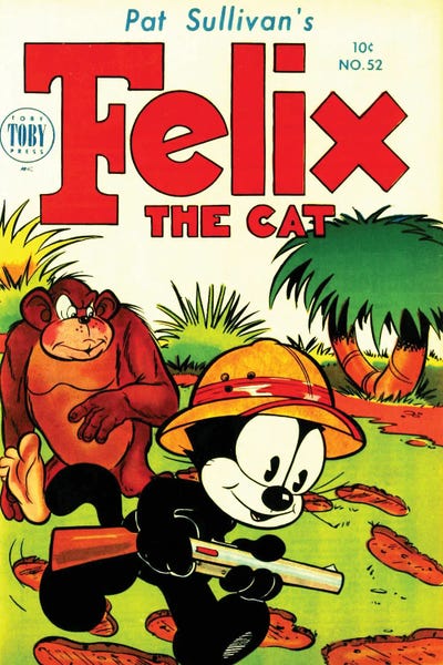 Felix Going Hunting by Radio Days metal wall art