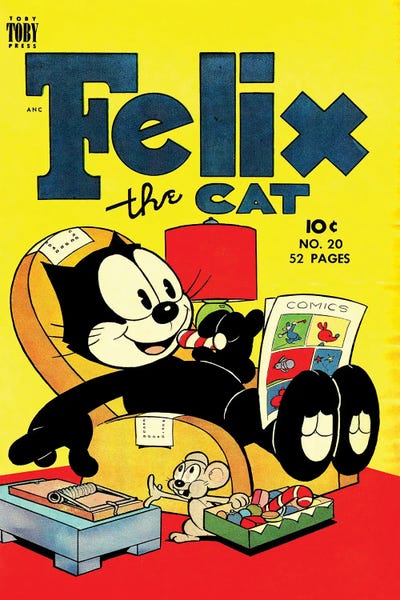 Comic Books: Felix Reach For Trap by Radio Days