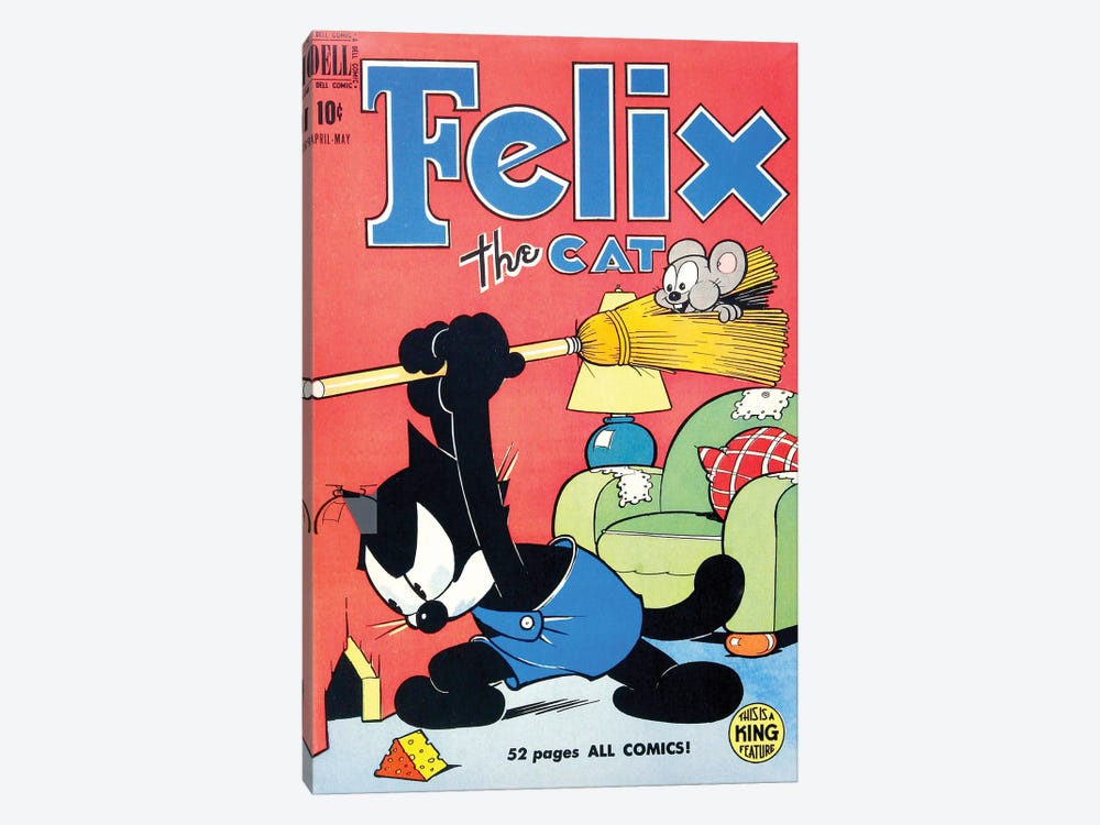 Felix Search And Destroy by Radio Days 1-piece Canvas Wall Art