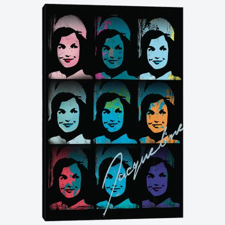 Jacqueline Kennedy Onassis Pop Art Collage Canvas Print #RAD21} by Radio Days Canvas Artwork