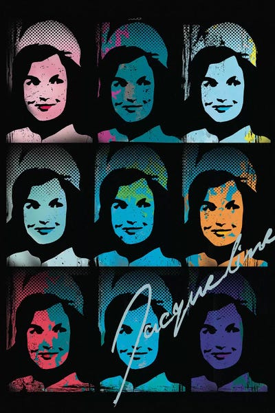 Radio Days: Jacqueline Kennedy Onassis Pop Art Collage by Radio Days