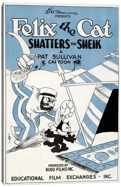 Felix Shatters The Sheik Canvas Art Print - Radio Days