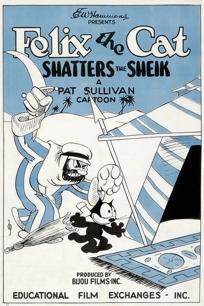 Comic Books: Felix Shatters The Sheik by Radio Days