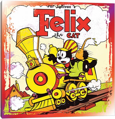 Felix Train II Canvas Art Print - Radio Days