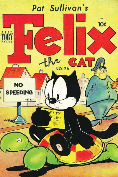 Comic Books: Felix Turtle No Speeding by Radio Days