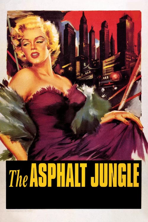 The Asphalt Jungle Film Poster (w/o Credits)