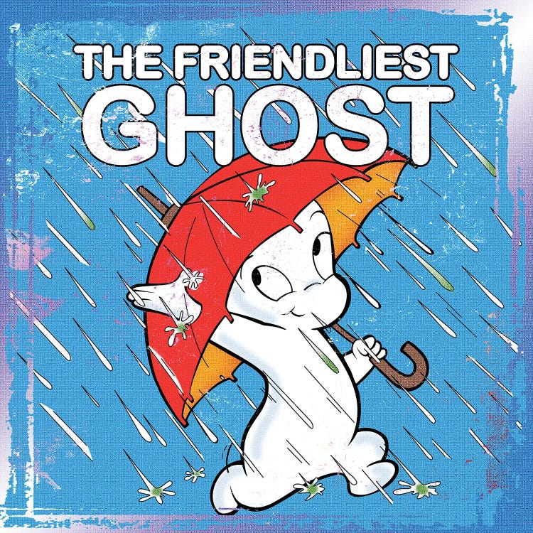 Friendliest Ghost In The Rain by Radio Days wall art