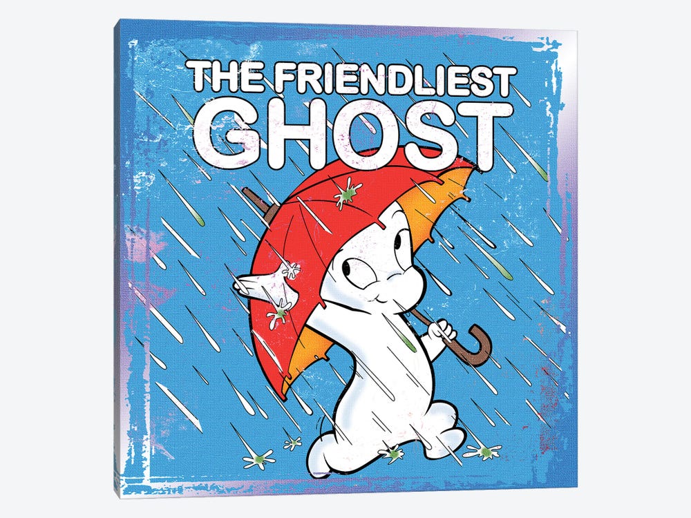 Friendliest Ghost In The Rain by Radio Days 1-piece Canvas Art