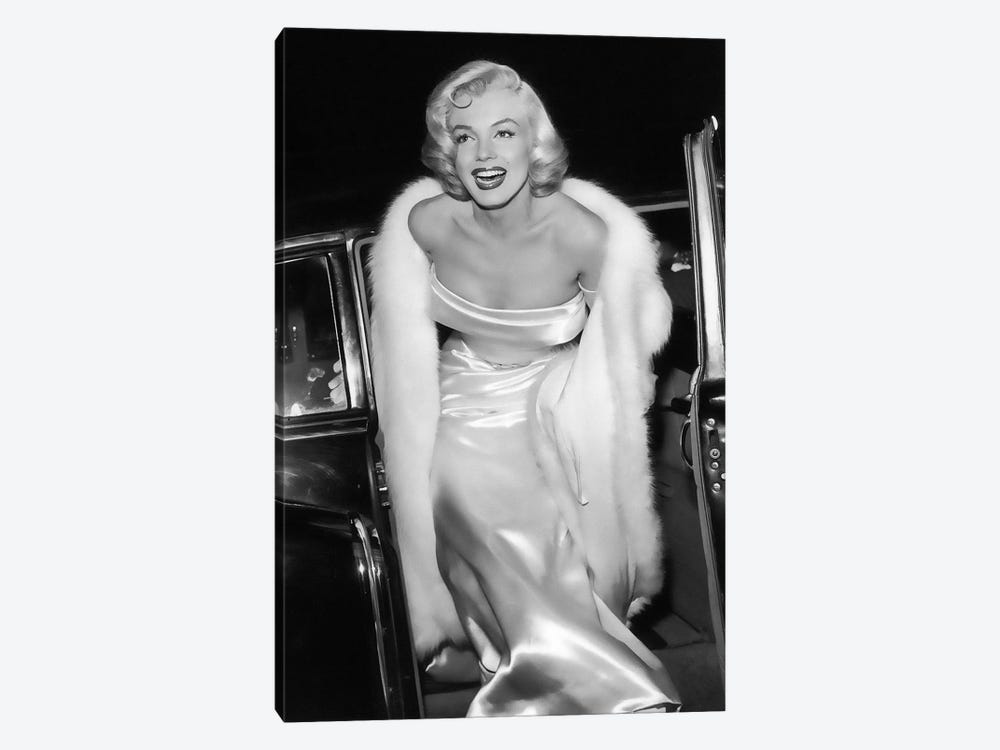 Marilyn Monroe Stepping Out Of Limousine by Radio Days 1-piece Canvas Print