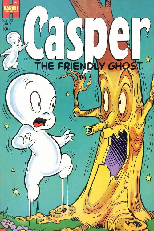 Ghost Spooked By Tree by Radio Days wall art