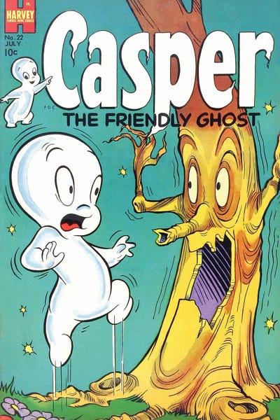 Comic Books: Ghost Spooked By Tree by Radio Days