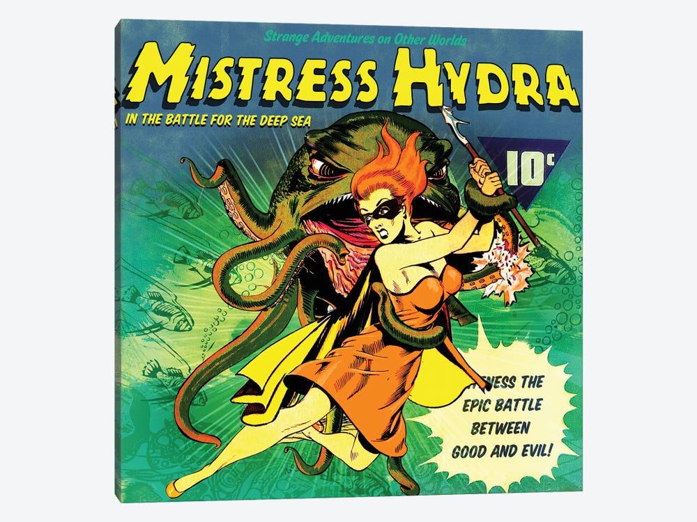 Miss Hydra by Radio Days 1-piece Canvas Wall Art