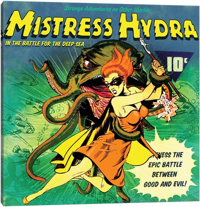 Miss Hydra Canvas Art Print - Radio Days