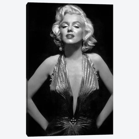 The Iconic Marilyn Monroe Canvas Print #RAD27} by Radio Days Canvas Print