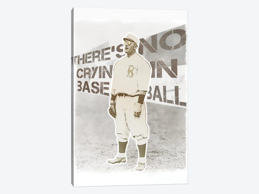 No Cryin In Baseball by Radio Days 1-piece Canvas Art