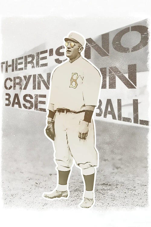 No Cryin In Baseball by Radio Days wall art