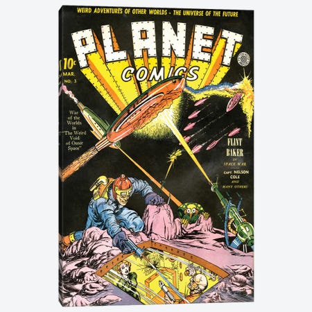 Planet 3 Mar Canvas Print #RAD292} by Radio Days Canvas Art Print