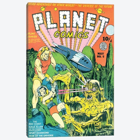 Planet 5 May Canvas Print #RAD298} by Radio Days Canvas Print