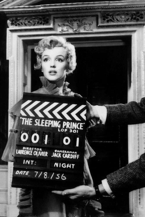 Marilyn Monroe On The Set Of The Sleeping Prince