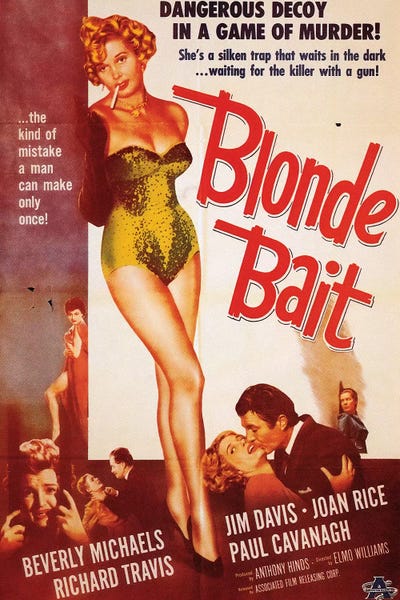 Movie Posters: Blonde Bait Film Poster by Radio Days