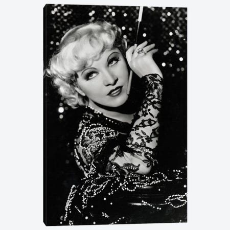 Mae West Over The Shoulder Pose Canvas Print #RAD30} by Radio Days Art Print