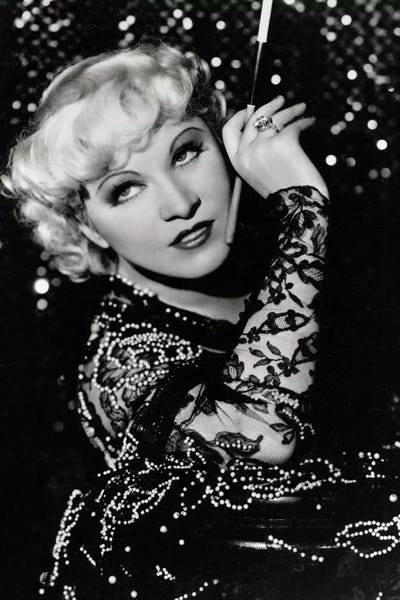 Radio Days: Mae West Over The Shoulder Pose by Radio Days