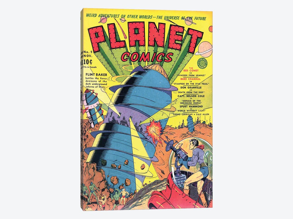 Planet 9 Nov by Radio Days 1-piece Canvas Print