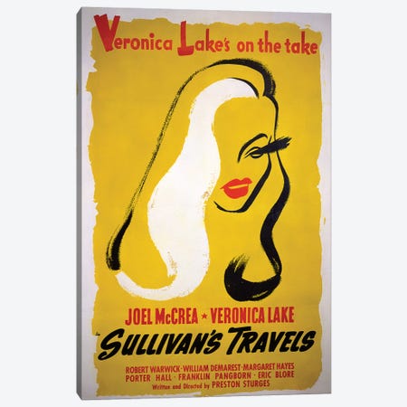 Sullivan's Travels Film Poster Canvas Print #RAD33} by Radio Days Canvas Print