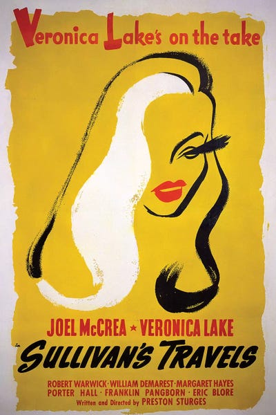 Home Theater: Sullivan's Travels Film Poster by Radio Days