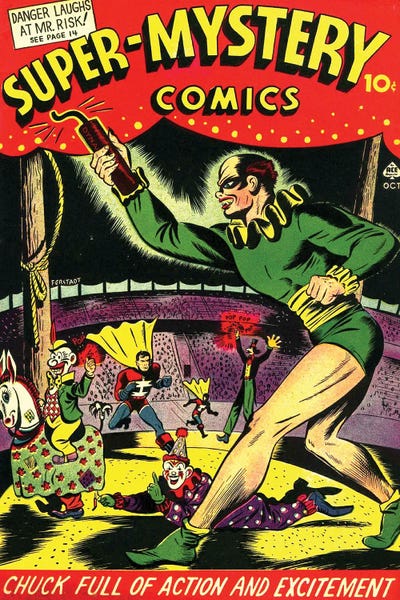 Super Mystery Comics V 4-4 Oct. by Radio Days metal wall art