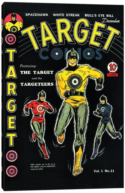 Target 11 Dec Canvas Art Print - Comic Book Art