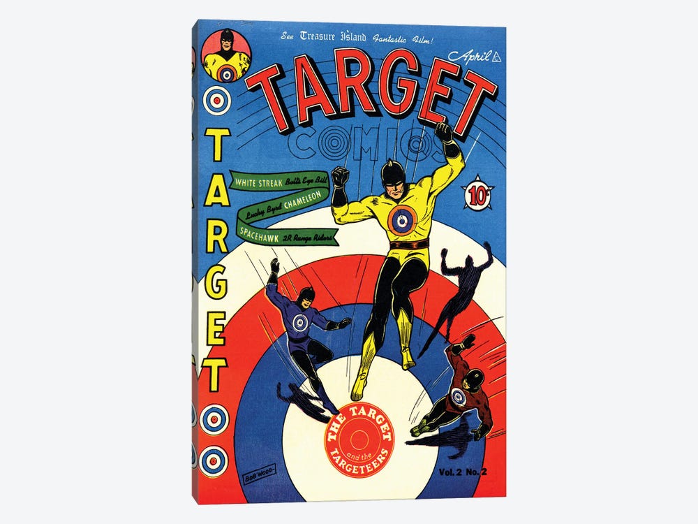 Target 2-2 Apr by Radio Days 1-piece Canvas Print