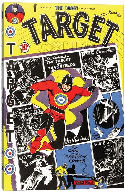 Target 2-4 Jun Canvas Art Print - Comic Book Art