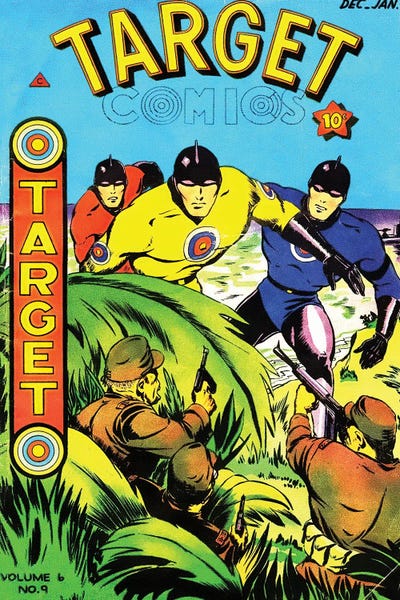 Comic Books: Target 6-9 Dec by Radio Days