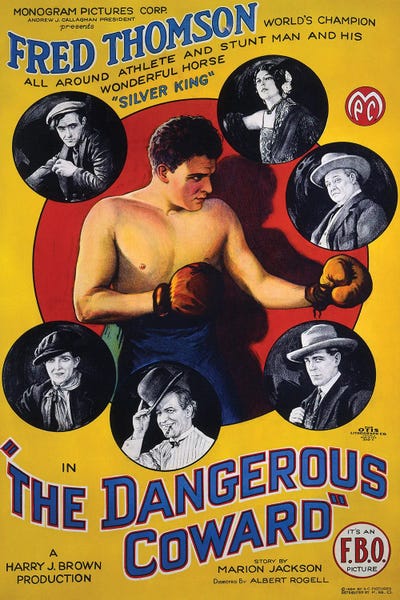 The Dangerous Coward I by Radio Days framed wall art