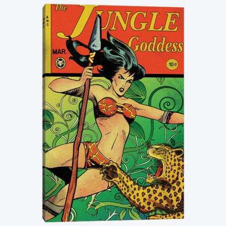 The Jungle Goddess Canvas Print #RAD358} by Radio Days Canvas Art