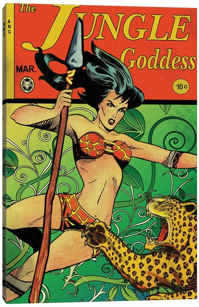 The Jungle Goddess Canvas Art Print - Comic Books