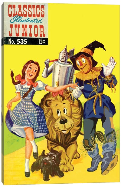 Wizard Comic Canvas Art Print - The Wizard Of Oz