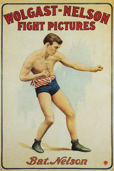 Wolgast Nelson Fight by Radio Days framed wall art