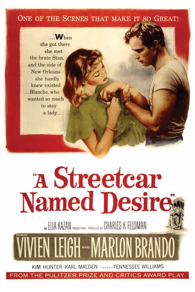 Vintage Movie Posters: A Streetcar Named Desire by Radio Days