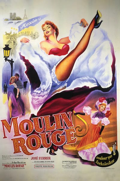 Vintage Movie Posters: Moulin Rouge by Radio Days