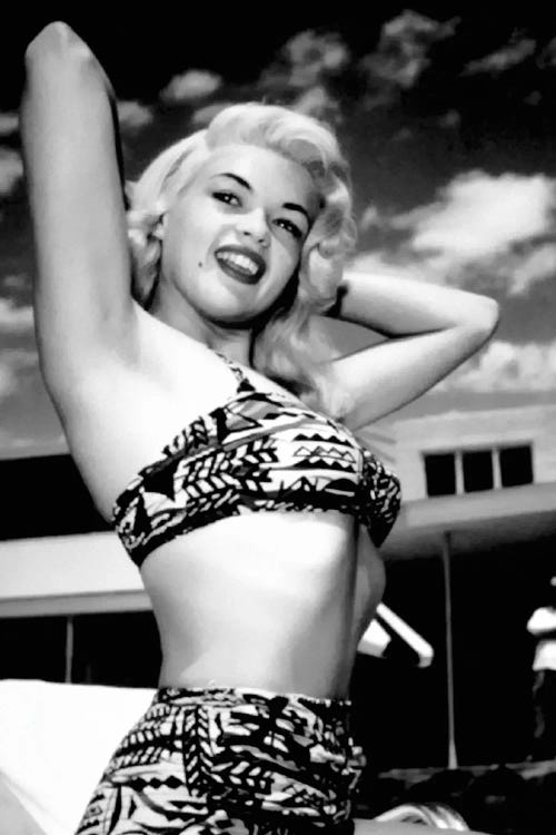 Jayne Mansfield Two Piece Swimwear by Radio Days wall art