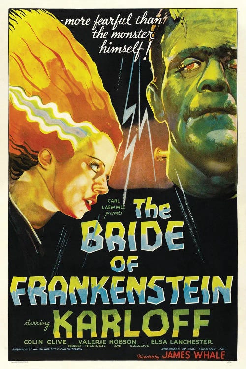 Bride Of Frankenstein by Radio Days wall art