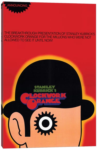 A Clockwork Orange Film Poster Canvas Art Print
