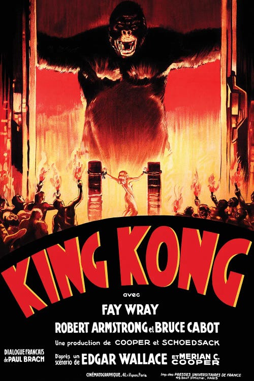 King Kong Colored by Radio Days wall art