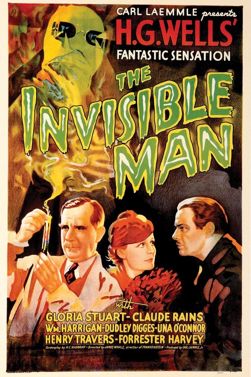 The Invisible Man by Radio Days wall art