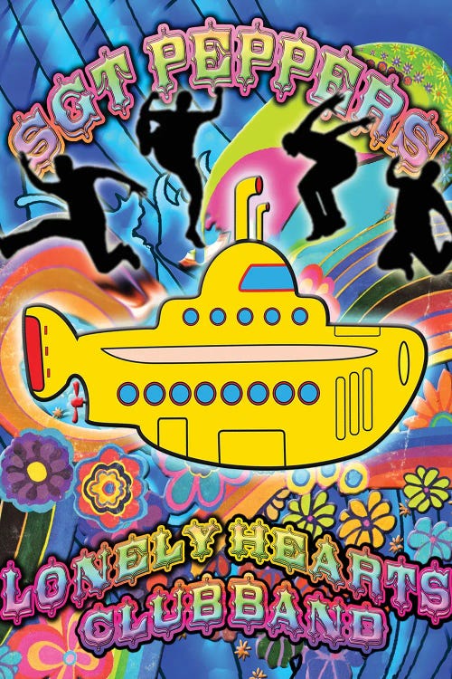 Fab 4 Submarine by Radio Days wall art