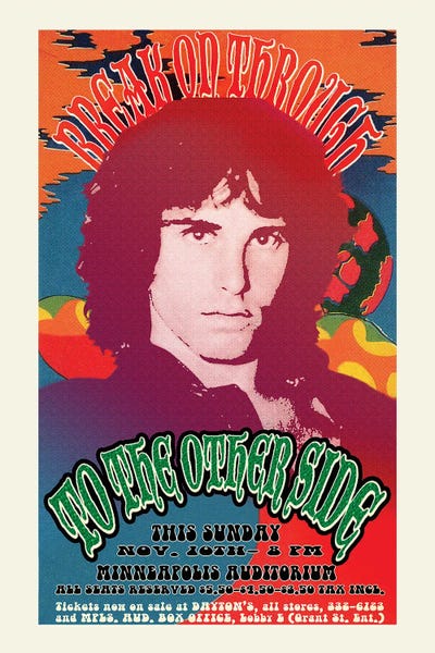 Jim Morrison: Jim Morrison Break On Through Red by Radio Days
